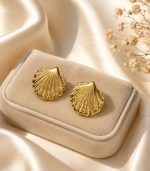 Golden Seashell Earring - Image 4