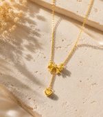 Bow Heart Necklace - Image 4