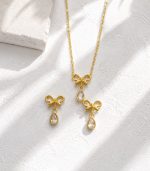 White Bow With Diamond - Image 5