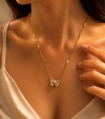 Diamond Heart Moveble Necklace - Image 2