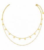 Double Layer Clover Necklace - Image 3