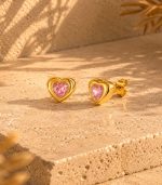 Pink Heart Necklace Set