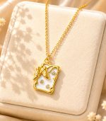 Butterfly Mina White Necklace