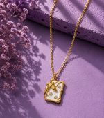 Butterfly Mina White Necklace - Image 2