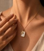 Butterfly Mina White Necklace - Image 4