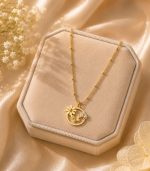 Round Butterfly Necklace