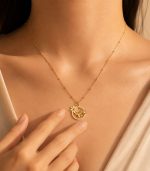 Round Butterfly Necklace - Image 2