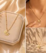 Round Butterfly Necklace - Image 3