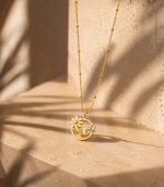 Round Butterfly Necklace - Image 4