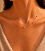 Small Heart Beads Necklace - Image 3