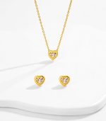 White Heart Necklace Set - Image 4