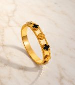 Black Clover Bangle Bracelet