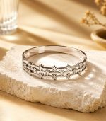 Silver flower Bracelet