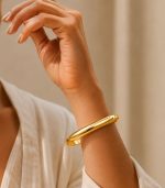 Golden Bangle Bracelet - Image 3